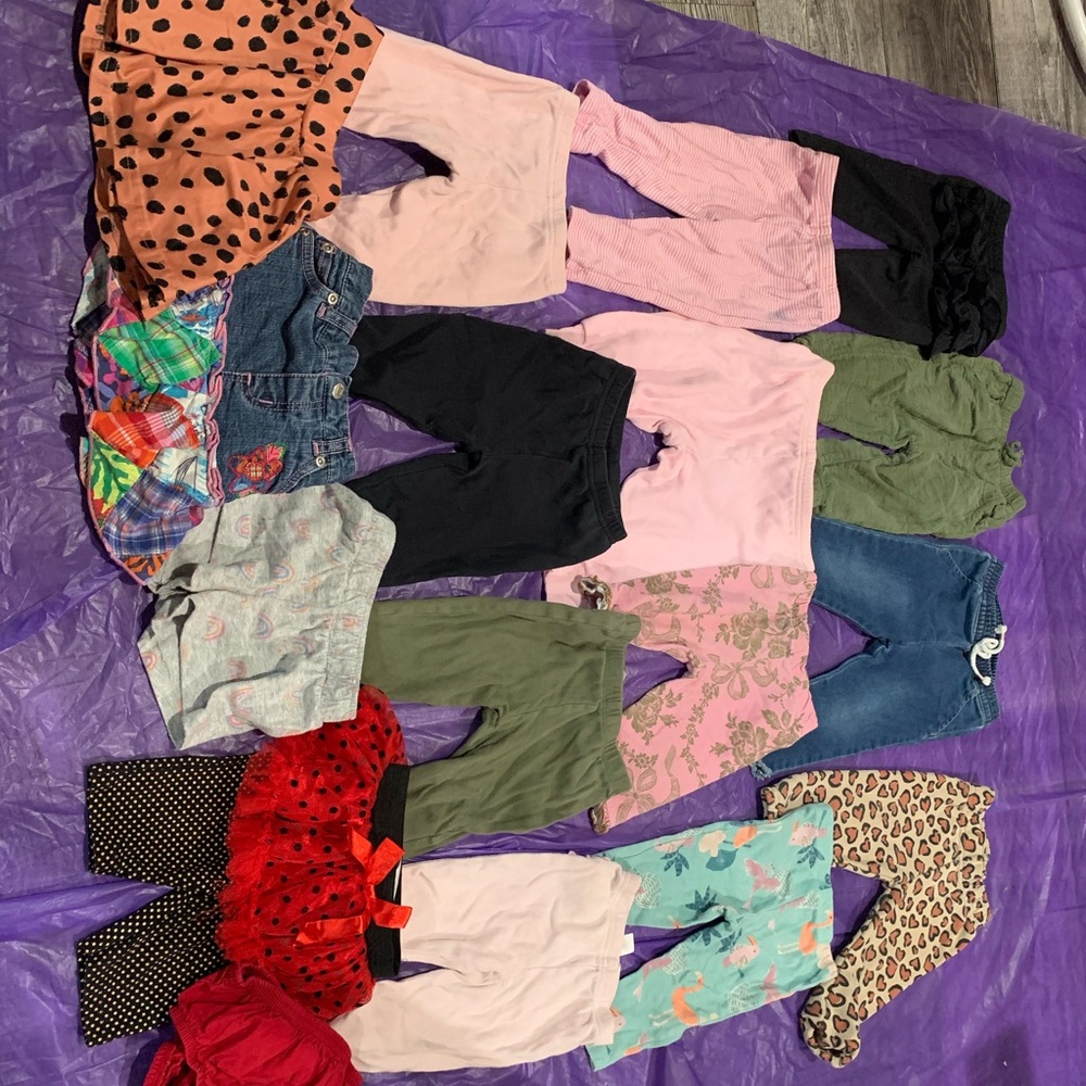 Cat & Jack Pink and Black Leggings
